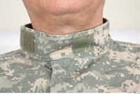  Photos Army Man in Camouflage uniform 6 20th century US Air force Velcro camouflage collar neck 0001.jpg